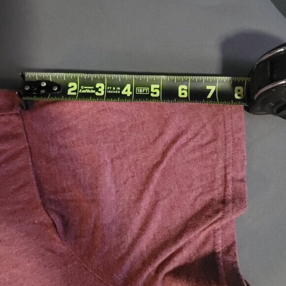 SHEIN T-Shirt Womens 4XL Red Curve V Neck Loungewear Comfort Stretch Top - Picture 5 of 10